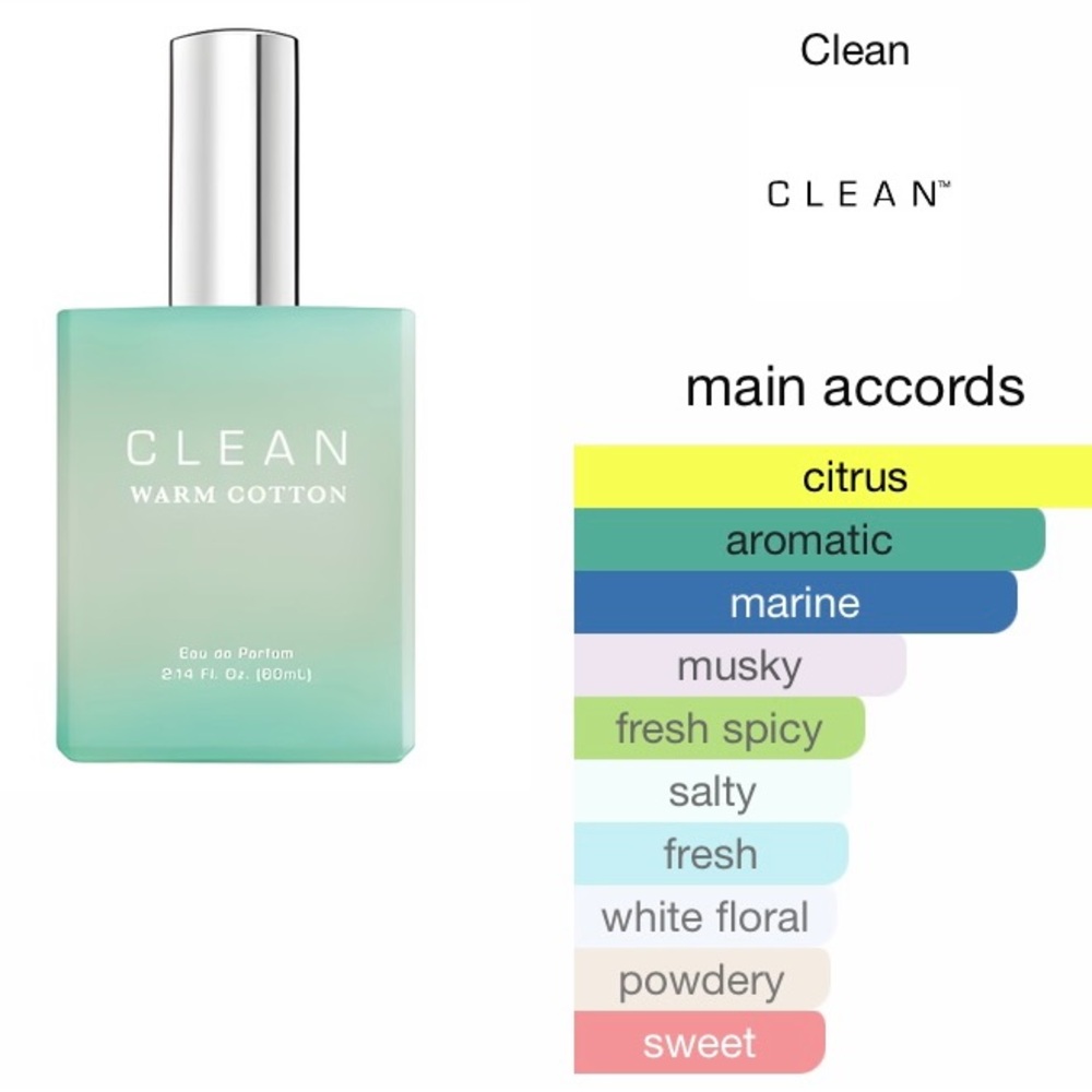 ✨5 for $10✨ Clean - Warm Cotton fragrance sample
